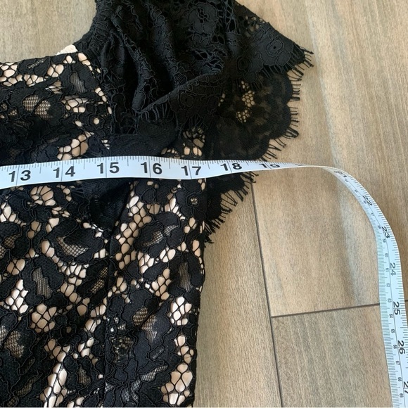J. Crew women’s lace off shoulder formal party dress black nude size 10 - Picture 6 of 8